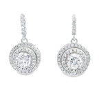 Cubic Zirconia Earrings Sterling Silver