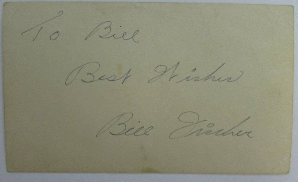 Bill Fischer Notre Dame Fighting Irish  CFB HOF Signed 1949 GPC Postcard 144793