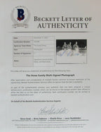 Gordie/Marty/Mark Howe Aeros Signed/Auto 11x14 Photo Framed Beckett 164350