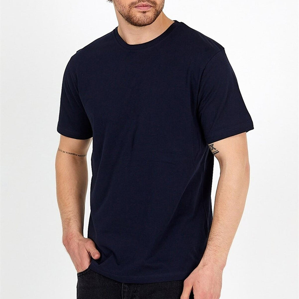 Miles Slim Fit Short Sleeve T-Shirt // Navy