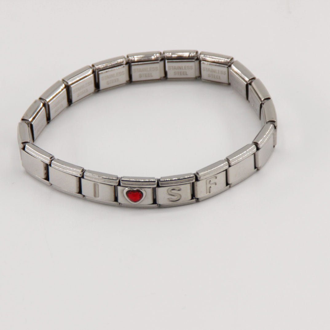 San Francisco 49ers Italian Charm Bracelet – Sports Fan Gift for Holiday, Birthday & Game Day