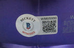 Patrick Queen Signed/Auto Ravens Purple FLASH Mini Helmet Beckett 164523