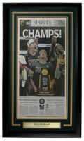 Baylor 2021 Waco Tribune Newspaper NCAA Mens Basketball Champs Framed 159171