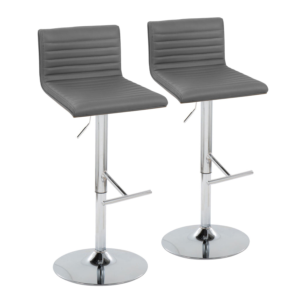 Mason - Contemporary Adjustable Barstool & Swivel (Set of 2)
