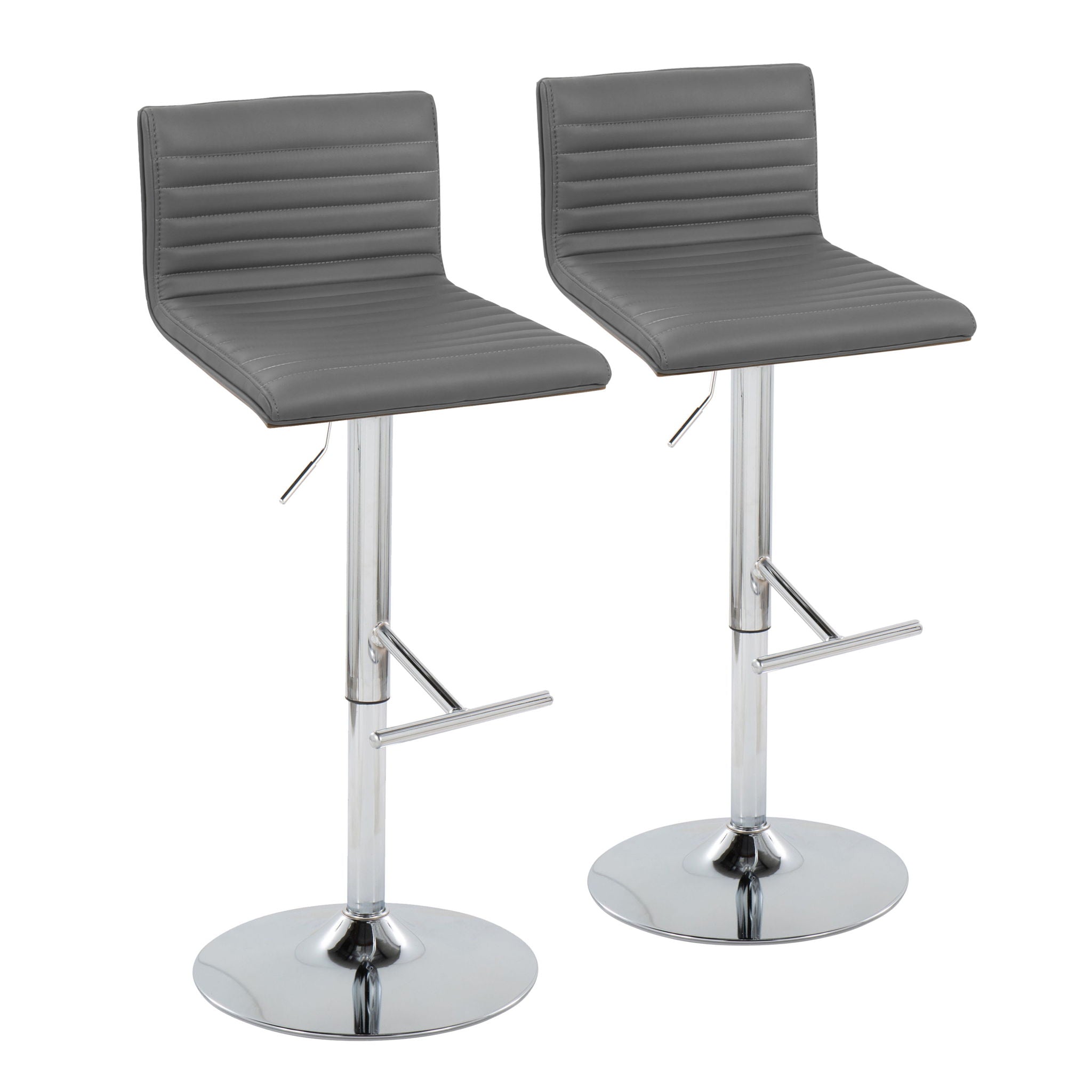 Mason - Contemporary Adjustable Barstool & Swivel (Set of 2)