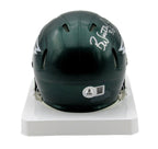 Brian Westbrook Autographed/Signed Eagles Speed Mini Helmet Beckett 193084