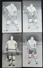 Lot of 4 Detroit Red Wings Signed 3x5 B/W Team Issued Photos incl.Boldrev 150461