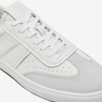 Charlie Leather & Suede Sneakers // White