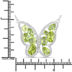 4.65 Carat Genuine Peridot .925 Sterling Silver Necklace