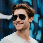 Mile Highs Polarized Sunglasses // Black + Smoke