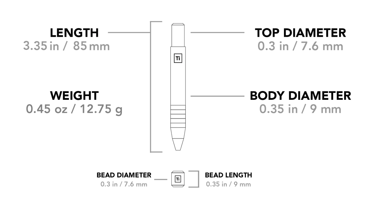Ti Mini Pen & Brass / Copper Mini Pen