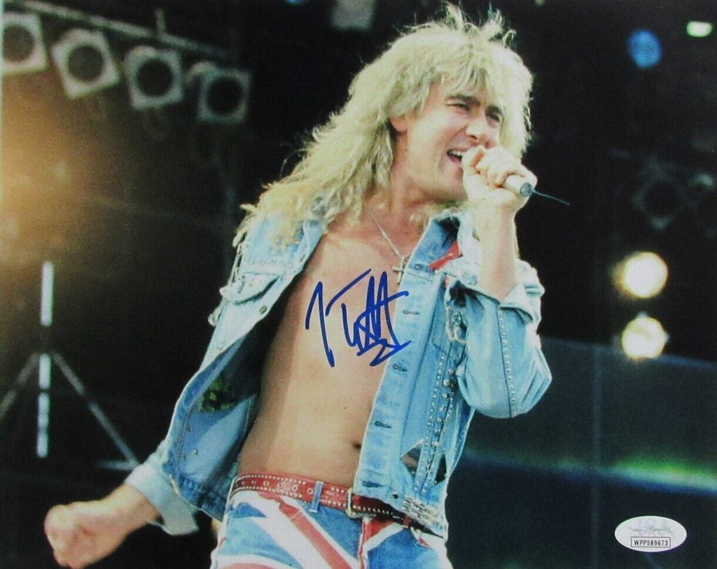 Joe Elliott Autographed 8x10 Photo Def Leppard JSA