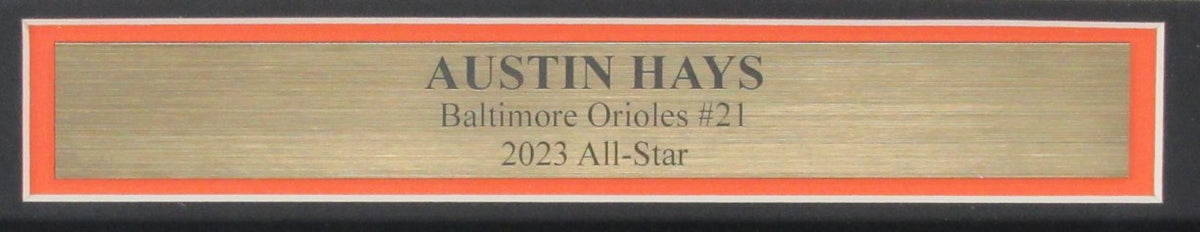Austin Hays Signed 8x10 Photo Baltimore Orioles Framed JSA 187249