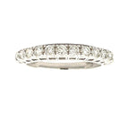 .50ct Diamond Wedding Band Ring 14KT White Gold