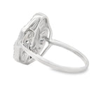 Genuine Cubic Zirconia Ring Sterling Silver