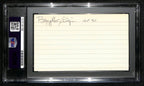 Elgin Baylor HOF Signed/Inscr 3x5 Index Card Los Angeles Lakers PSA/DNA 188577
