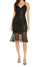 Lulus Black Sequin Cocktail Dress - Small