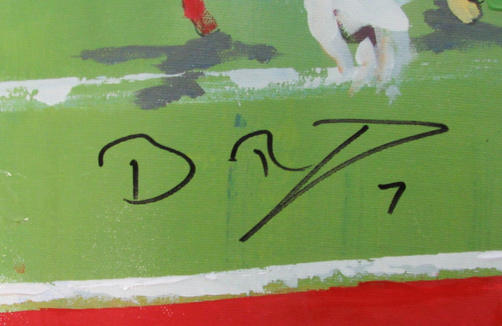 Ben Roethlisberger Steelers Signed LE Super Bowl XLIII Canvas Giclee JSA 154910