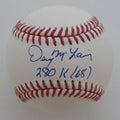 Denny McLain Autographed/Inscribed OML Baseball Tigers JSA 189366