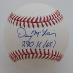Denny McLain Autographed/Inscribed OML Baseball Tigers JSA 189366