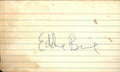 Eddie Bane Minnesota Twins  Signed/Autographed 3x5 Index Card 162718