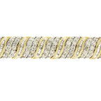 10.00ct Diamond Tennis Bracelet 10KT Yellow Gold
