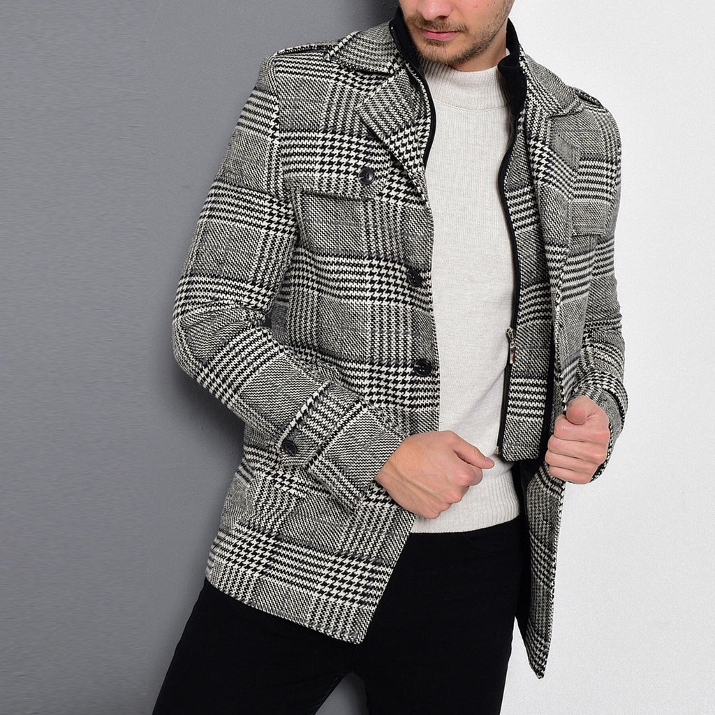 Sequoia Coat // Patterned Black