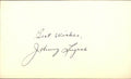 Johnny Lujack Notre Dame 1947 Heisman Signed/Autographed 3x5 Index Card 162555