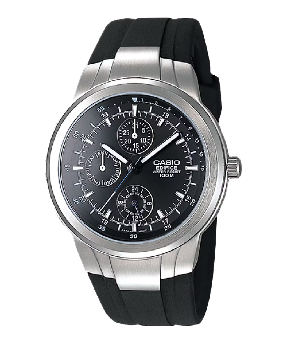 Casio Men's Classic Chronograph Watch with Black Dial - EF-305-1AV