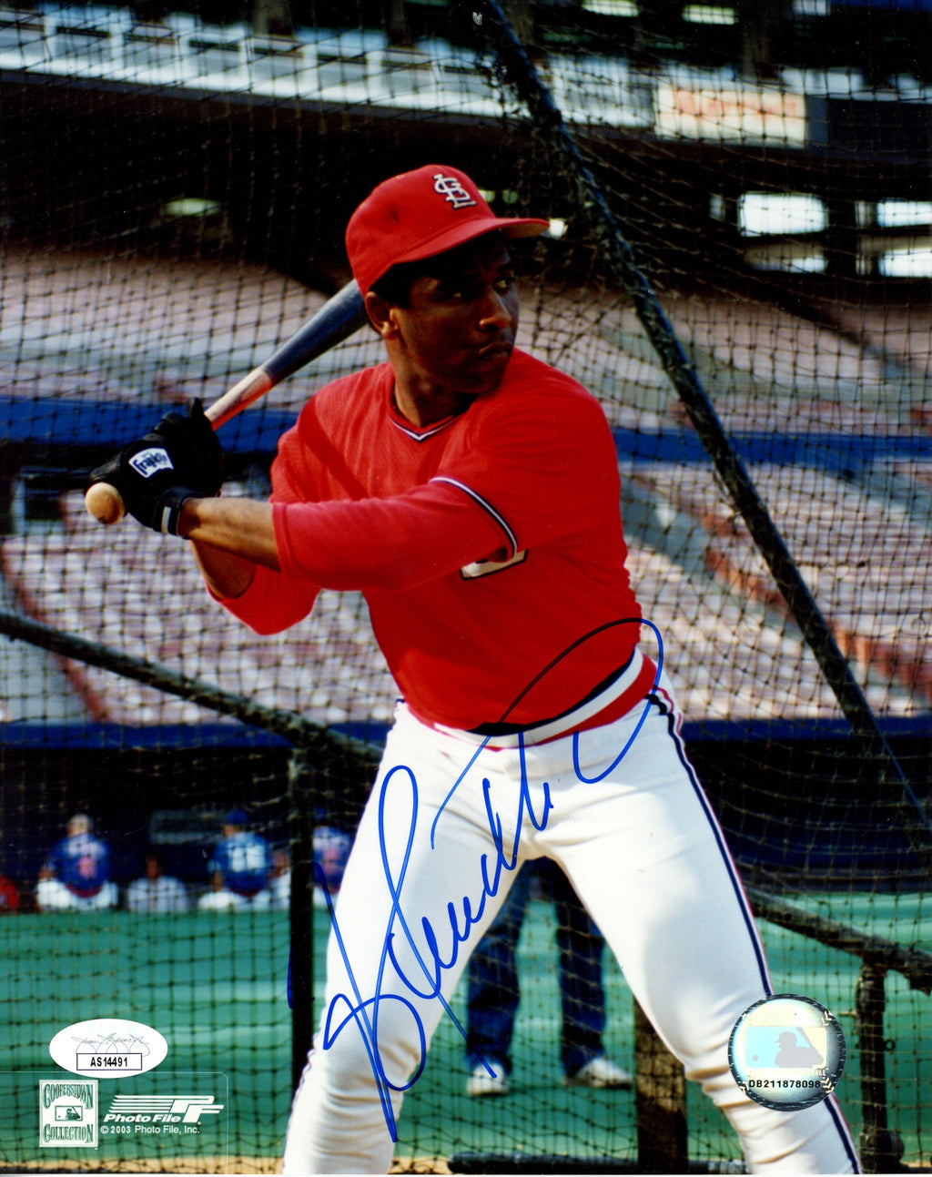 Terry Pendleton Signed 8x10 Photo St. Louis Cardinals JSA 186338