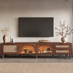TV Stand For TVs Up To 90" - Dark Brown
