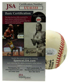 Lou Dials Cleveland Giants Signed/Autographed Rawlings OML Baseball JSA 165337