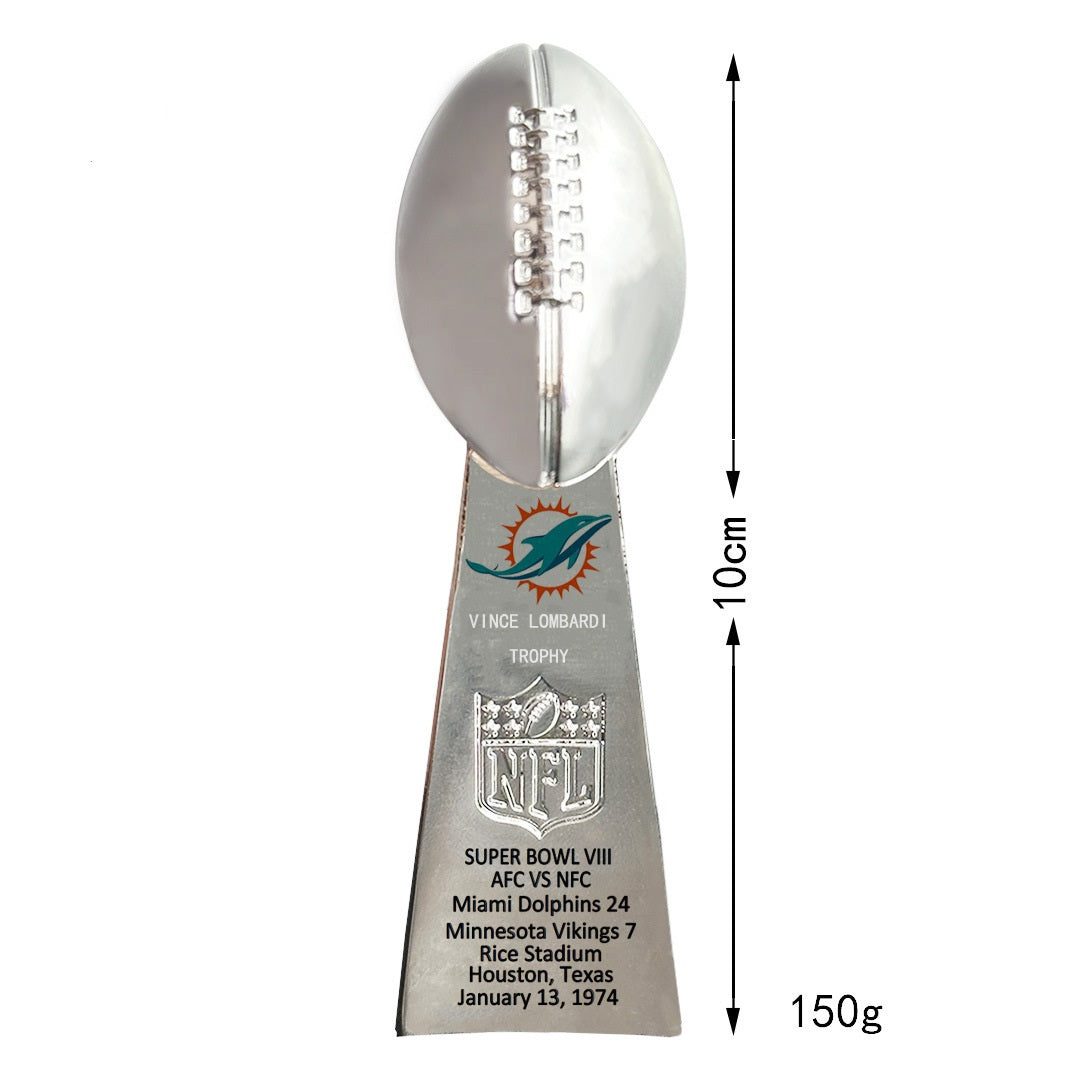 1973 & 1974 Miami Back-to-Back Championship Ring & Trophy Set – Replica Ring Set for Collectors & Fans