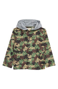 Kids Camo Hooded Jacket - Olive Branch