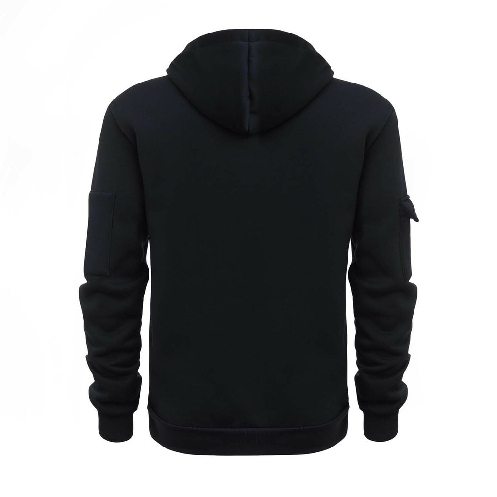 Utility Fleece Hoodie // Black
