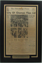 Pirates 1960 World Series Champs The Pittsburgh Press Newspaper Framed 157903