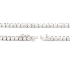 6.85ct Moissanite Tennis Necklace Sterling Silver