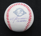 Ed Herrmann Signed/Auto Yankees 100th OML Baseball JSA Inscr 186607