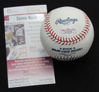 Dennis Werth Signed/Auto Yankees 100th OML Baseball JSA  186842