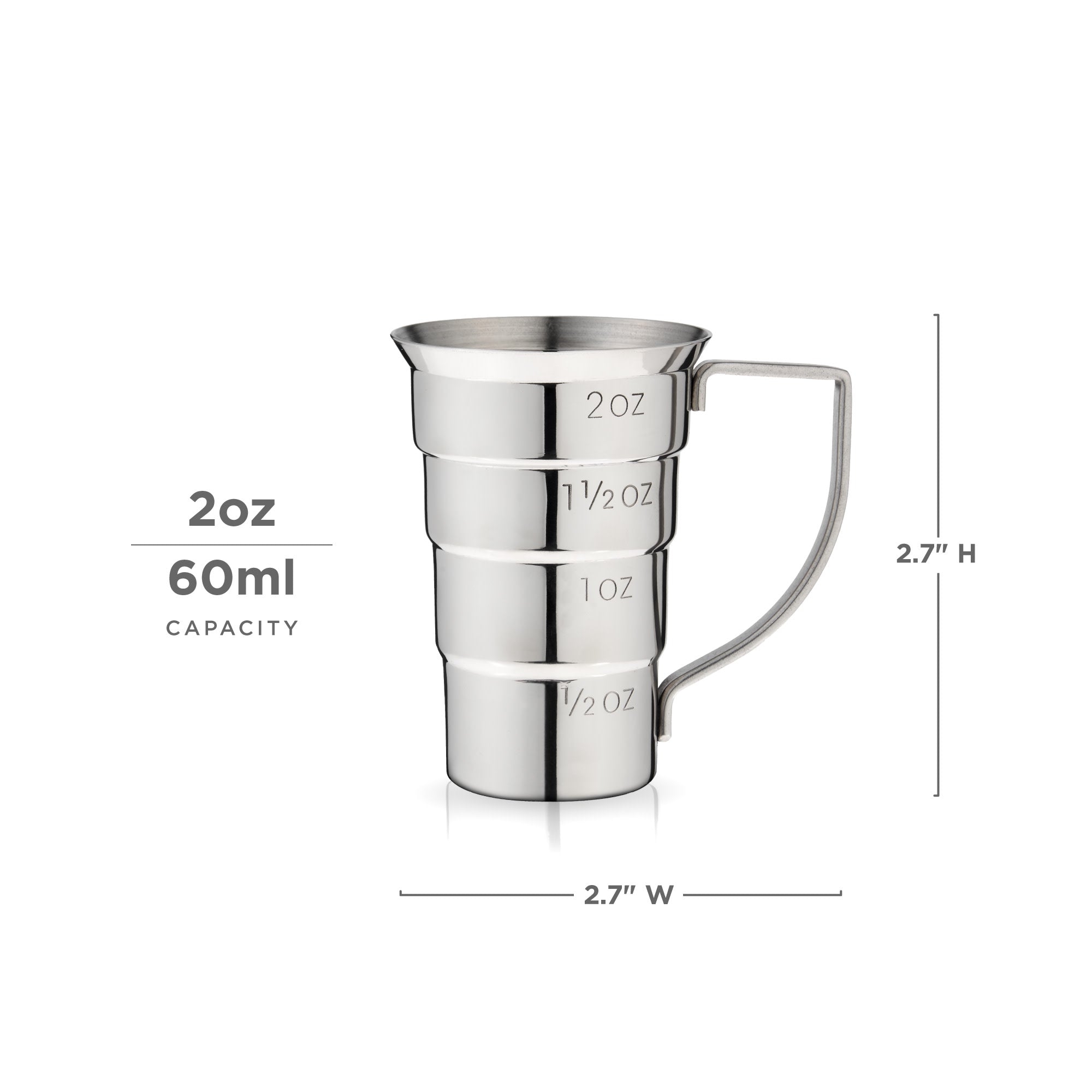 Harrison Stainless Steel Stepped Jigger