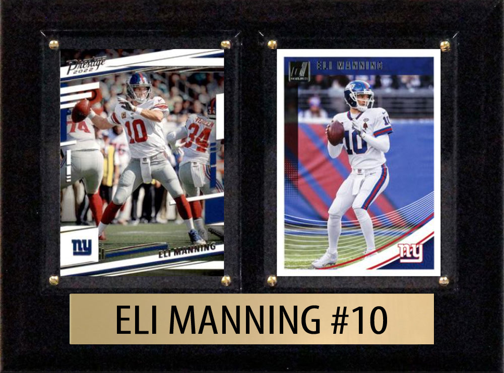 Eli Manning Score Donruss 2025 2024  2 Card 6" x 8" Plaque New York Giants