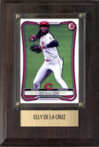 Elly De La Cruz RC #22 2024 Bowman Cincinnati Reds 4x6 Plaque