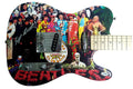 Beatles Producer Geoff Emerick Signed Autographed Custom Graphics Photo Guitar