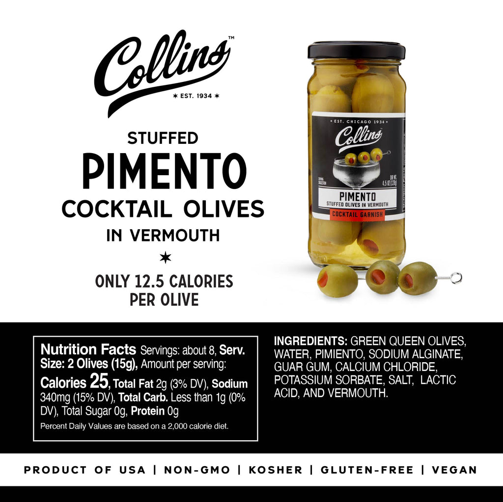 Vermouth Martini Pimento Olives 4.5 oz