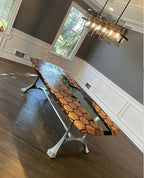 Hexagon Resin Dining Table