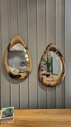 Epoxy-Resin and Walnut, Unique Mirrors