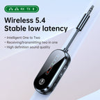 Two to two Bluetooth receiver transmitter 2-in-1 car Bluetooth adapter, airplane, ship, gym