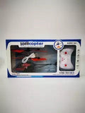 Remote controlled aircraft induction suspended two-way helicopter, drop resistant and playable, rechargeable flying stall toy with lights