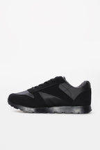 Black Rugged-Sole Panel Sneakers for Men | Wessi