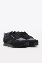 Black Rugged-Sole Panel Sneakers for Men | Wessi